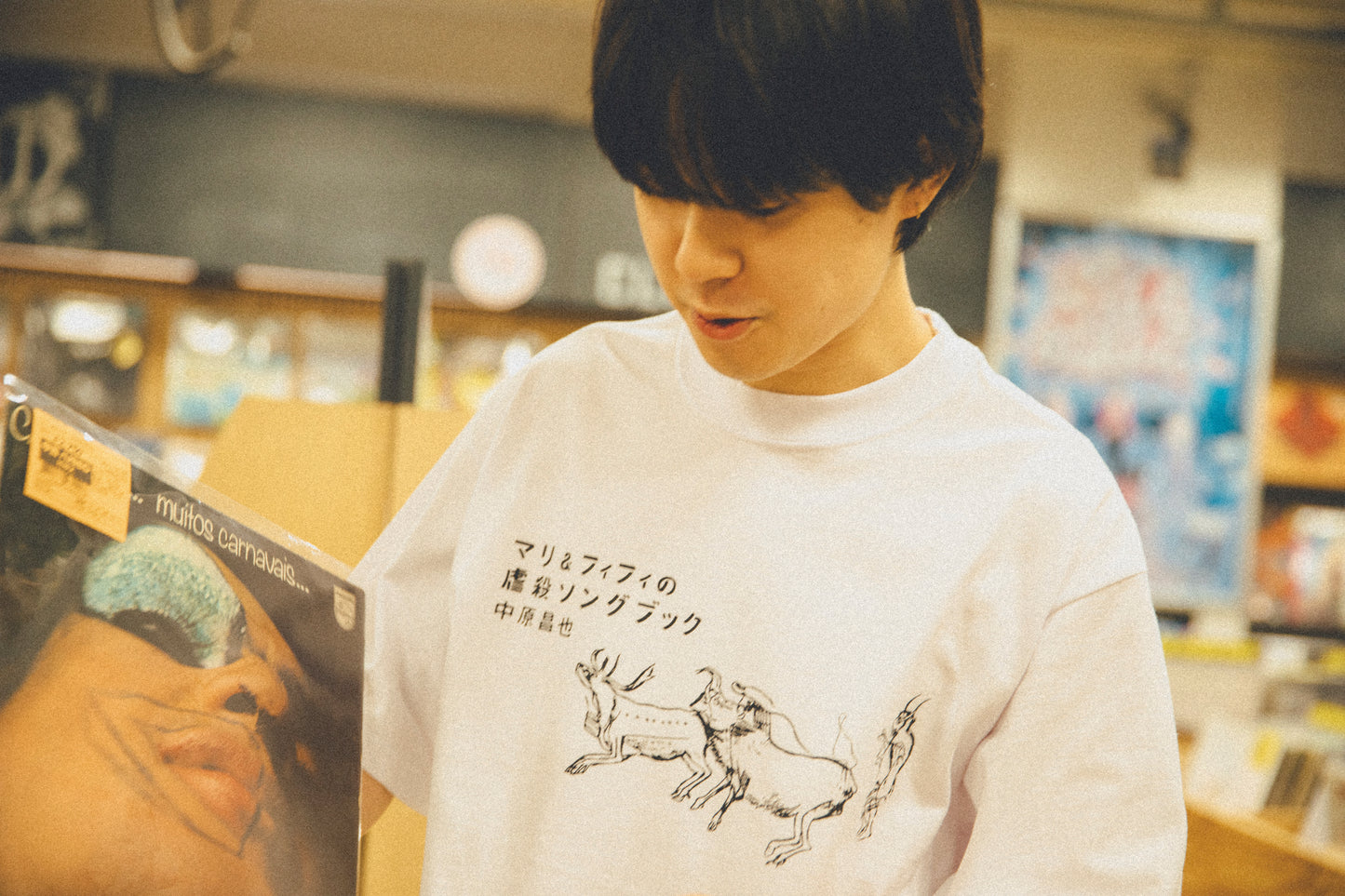 中原昌也 Remix Tee カプセルコレクション 『マリ&フィフィの虐殺ソングブック』ショートスリーブ by SKATETHING