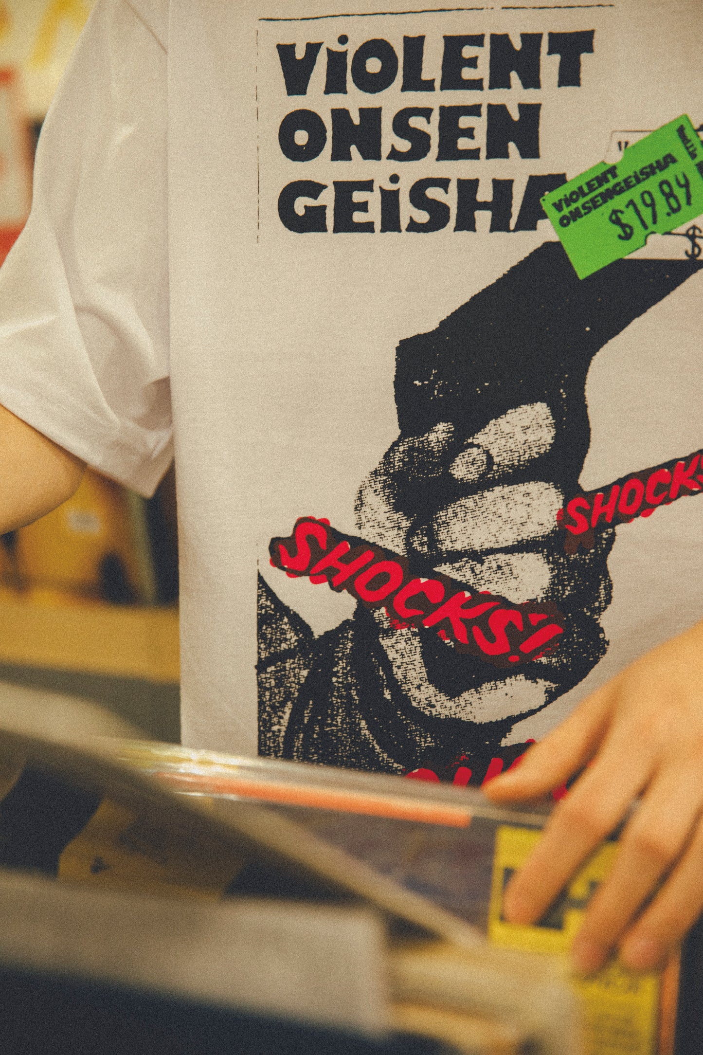 中原昌也 Remix Tee カプセルコレクション　『SHOCKS! SHOCKS! SHOCKS!』ショートスリーブ by 河村康輔