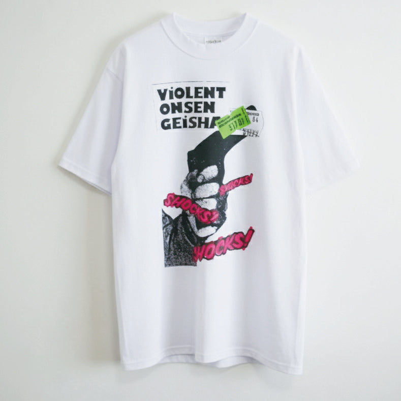 中原昌也 Remix Tee カプセルコレクション　『SHOCKS! SHOCKS! SHOCKS!』ショートスリーブ by 河村康輔